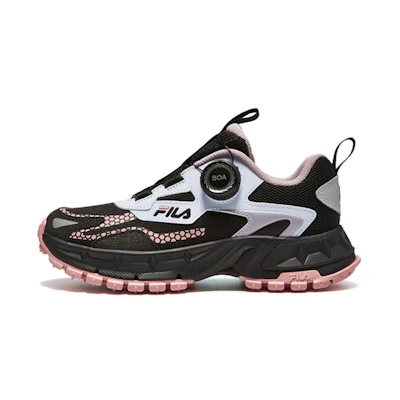 (Youth) FILA BOA Running Shoes 'Black White Pink'