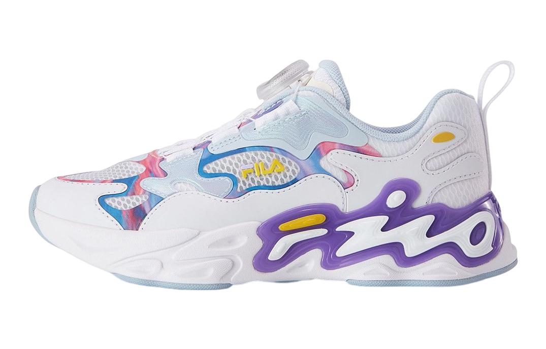 (Youth) FILA BOA Running Sneakers 'White Blue Pink' K15G231103FCB