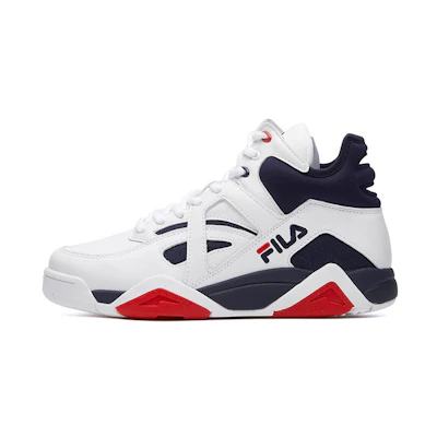 (W) FILA Cage High White/Blue