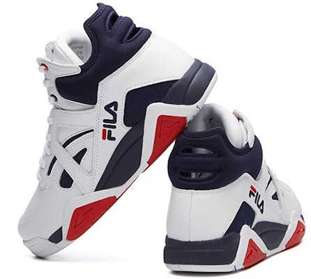 (W) FILA Cage Tinggi Putih/Biru T12W041205FWP Purchase (W) FILA Cage Tinggi Putih/Biru T12W041205FWP