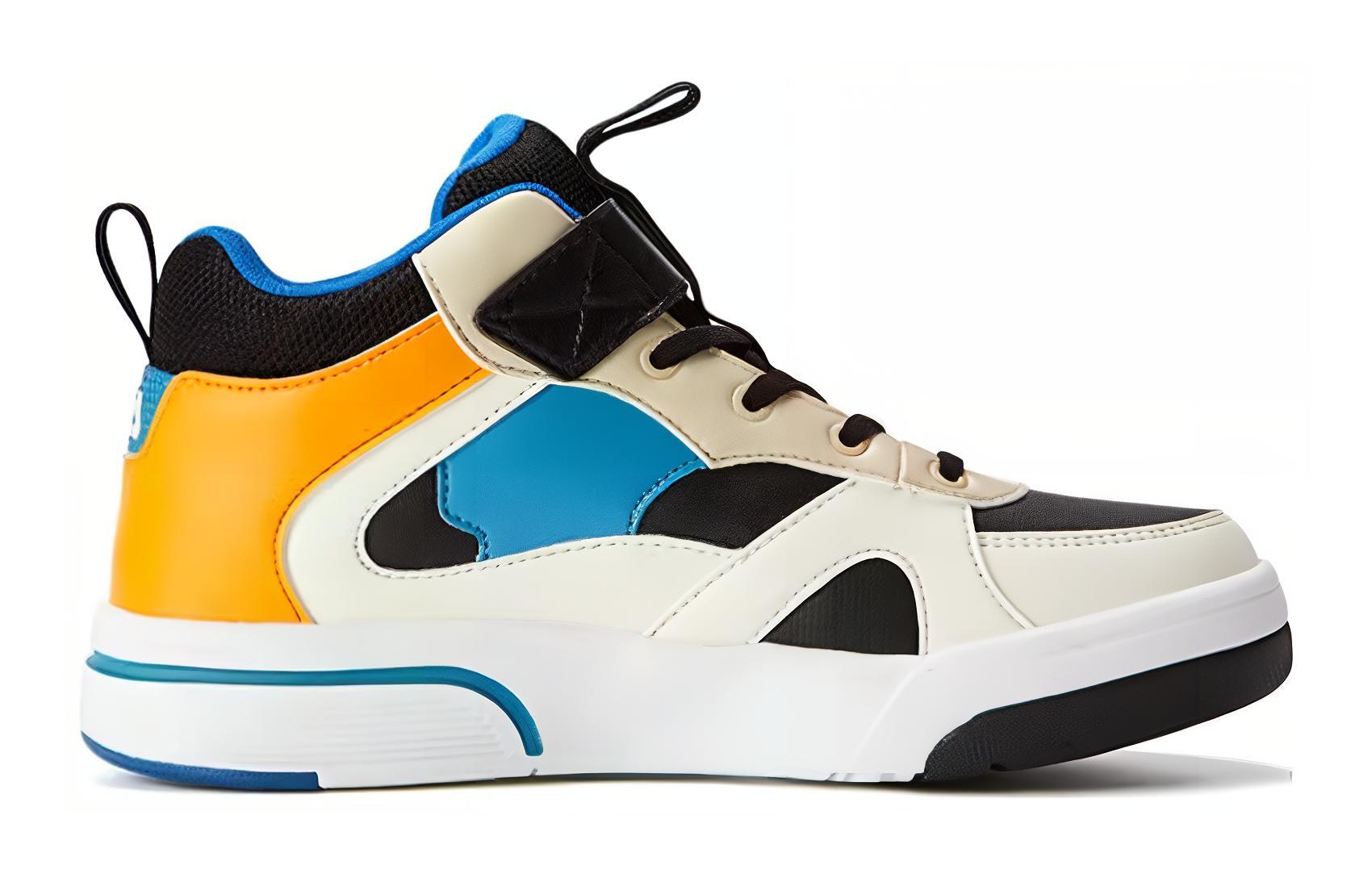 Order (JR) FILA Kasut Skate High-Top Santai 'Putih Hitam Jingga' K55B141301PBO