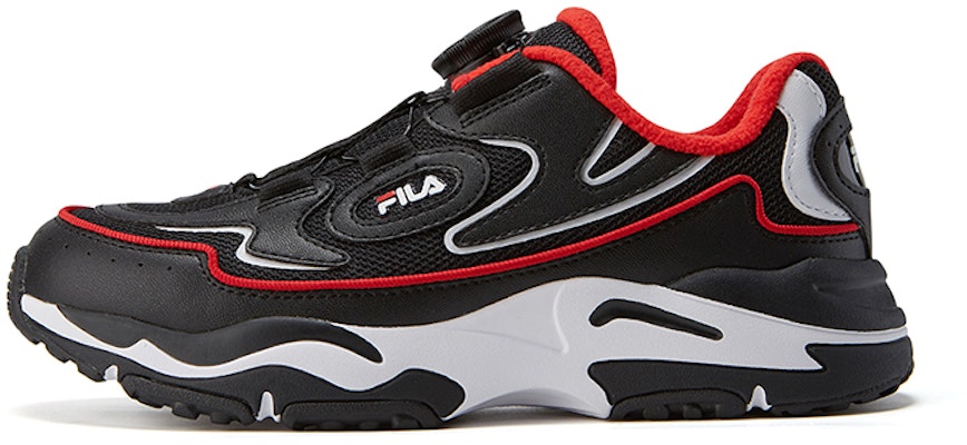 (Youth) FILA Classic Lifestyle Retro Sneaker 'Black Red' K15B041155FBW Buy (Youth) FILA Classic Lifestyle Retro Sneaker 'Black Red' K15B041155FBW