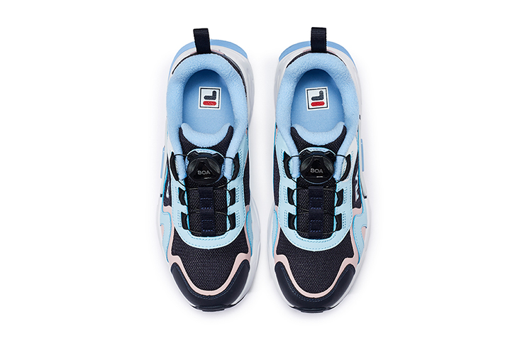 Lookbook (Youth) FILA Classic Lifestyle Retro Sneaker 'Blue Pink' K15G041151FNW