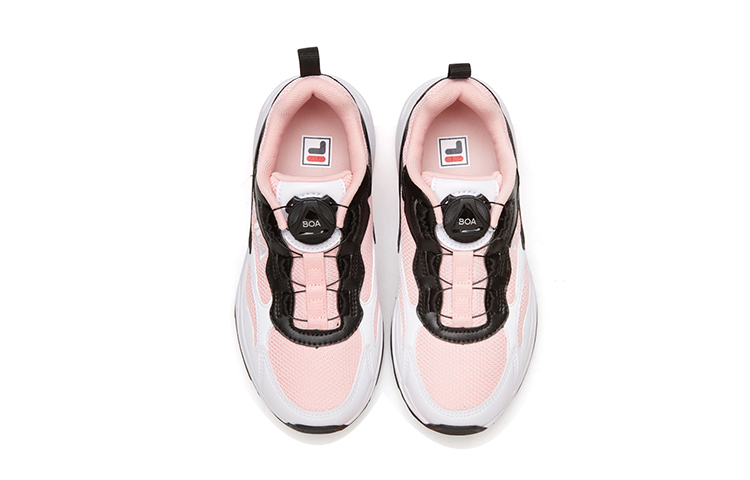 Lookbook (Youth) FILA Classic Lifestyle Retro Sneakers 'Pink White Black' K55G041101FPW