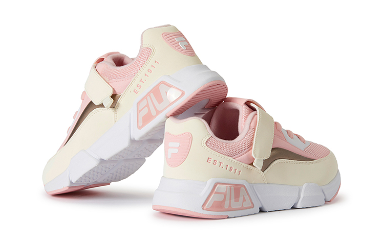 (Youth) FILA Classic Low-Top Sneakers 'Pink White' 圖 3