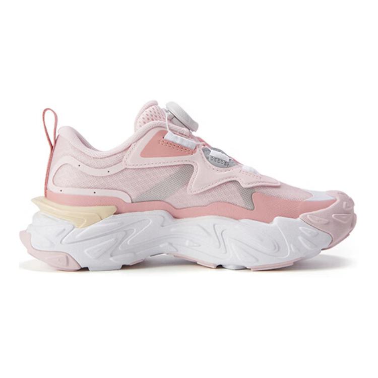 Order 大童 FILA 斐樂 犀牛 防滑防踢減震 低幫 兒童跑步鞋 粉黑