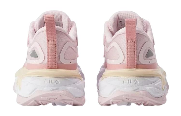 Shop 大童 FILA 斐樂 犀牛 防滑防踢減震 低幫 兒童跑步鞋 粉黑