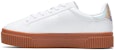 (W) FILA Court Deluxe Low Sneakers Putih/Coklat T12W024301FWH