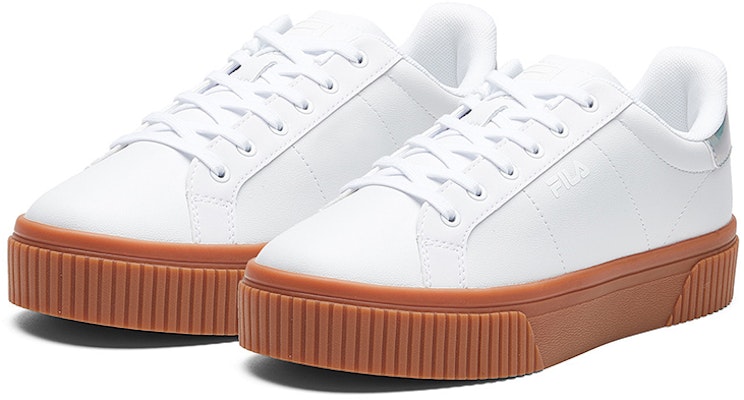 (W) FILAコートデラックスLow 白/茶 T12W024301FWH Lookbook (W) FILAコートデラックスLow 白/茶 T12W024301FWH