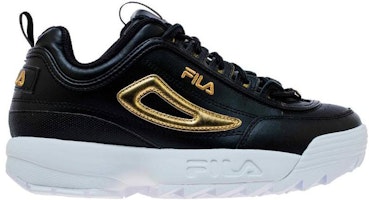 (JR) FILA Disruptor 2 'Bendera Logam - Emas Hitam Metalik' 3FM00735_016 Details for (JR) FILA Disruptor 2 'Bendera Logam - Emas Hitam Metalik' 3FM00735_016