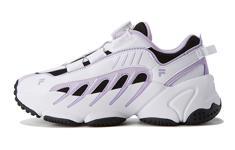 Buy (Youth) FILA Disruptor Low 'White Purple Black' K15G041112FBP