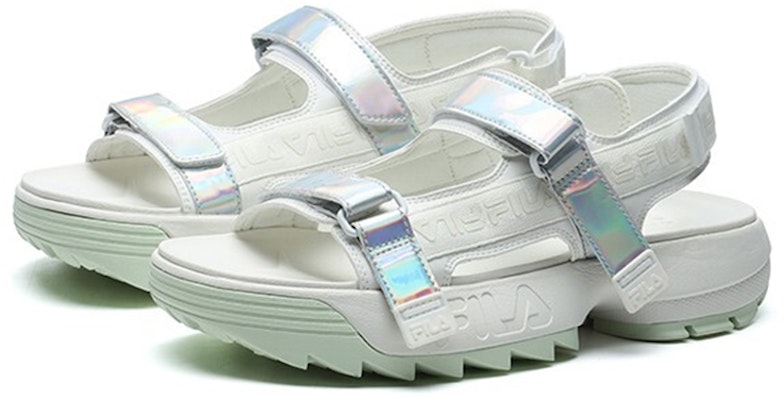 (W) FILA 斐乐解构运动凉鞋 白色 F12W114538FSW Lookbook (W) FILA 斐乐解构运动凉鞋 白色 F12W114538FSW