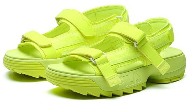(Women) FILA Disruptor Sports Sandals Yellow F12W114538FYE Lookbook (Women) FILA Disruptor Sports Sandals Yellow F12W114538FYE