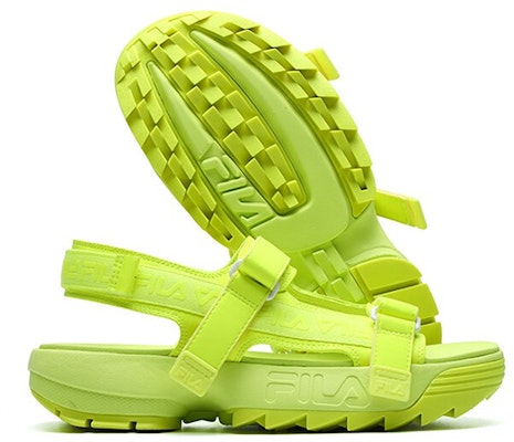 (Women) FILA Disruptor Sports Sandals Yellow F12W114538FYE Details for (Women) FILA Disruptor Sports Sandals Yellow F12W114538FYE