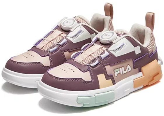 (Youth) FILA Fashion Brick Skate Shoes 'Brown Orange White' K15B341304FRG Lookbook (Youth) FILA Fashion Brick Skate Shoes 'Brown Orange White' K15B341304FRG