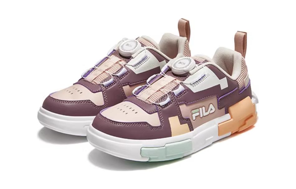 (Youth) FILA Fashion Brick Skate Shoes 'Brown Orange White' 圖 3