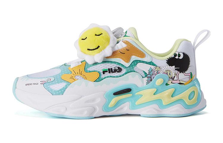 (Youth) FILA Fashion Running Sneakers 'White Blue Yellow' K15B224103FWG