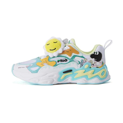 (Youth) FILA Fashion Running Sneakers 'White Blue Yellow'