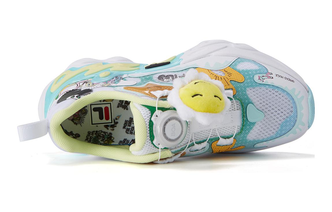 Order (JR) FILA 白青黄ランニングシューズ (FILA Hakuaoki Ranningushūzu) K15B224103FWG