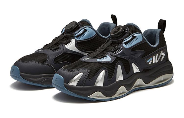 Shop (Youth) FILA Fashion Training Shoes 'Black Blue Silver' K15B342501FFNB