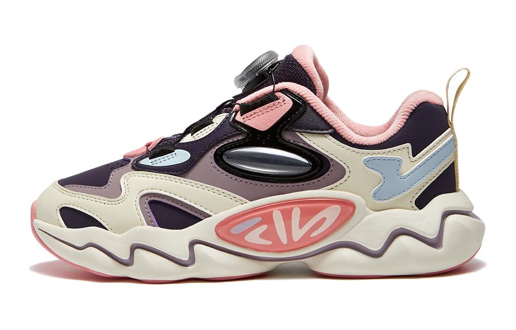 (Youth) FILA FUSION BOA Running Sneakers 'Black Pink Purple' K15G341110FNA