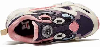 Shop (Youth) FILA FUSION BOA Running Sneakers 'Black Pink Purple' K15G341110FNA