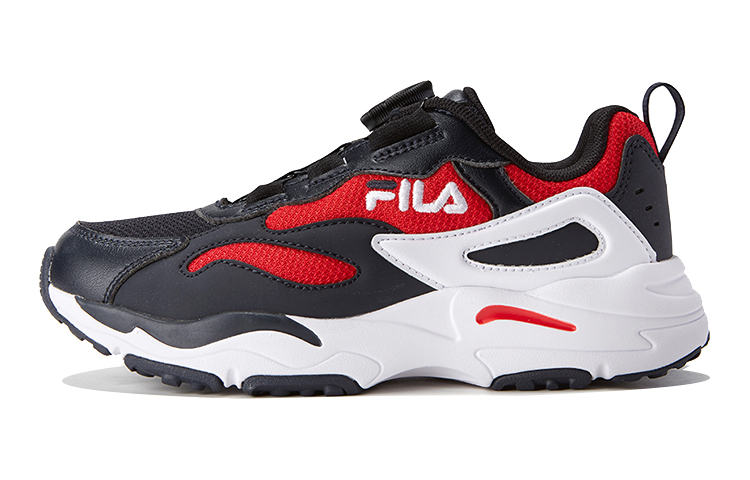 Buy (Youth) FILA Heritage Running Sneaker 'Black Red White' K55B041101FRN