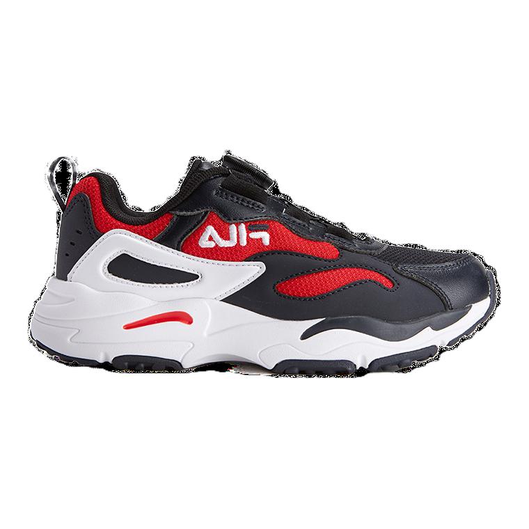 (Youth) FILA Heritage Running Sneaker 'Black Red White' 圖 2