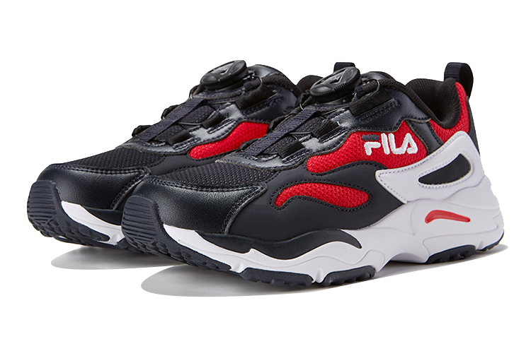 (Youth) FILA Heritage Running Sneaker 'Black Red White' 圖 3