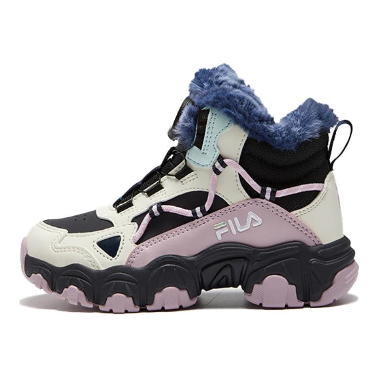 (Youth) FILA High Top Shoes 'Black White Pink' K14B342905PNF
