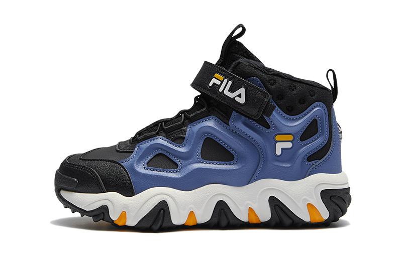 (Youth) FILA Lifestyle High-Top Shoes 'Blue Black' K15B342991PPBB