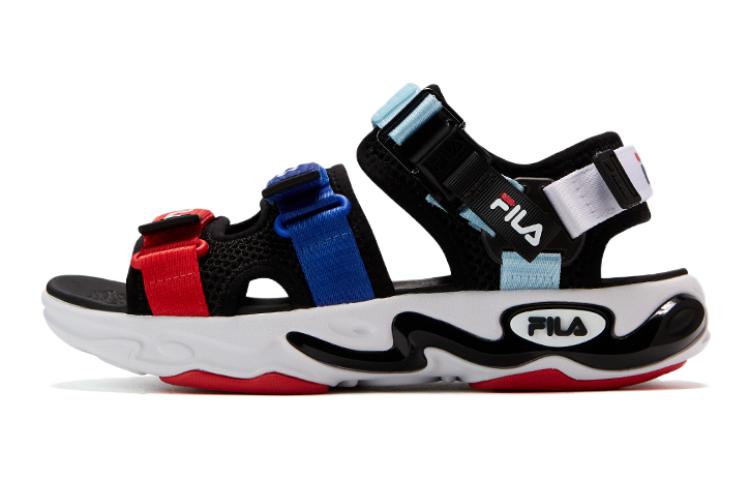 (Youth) FILA Lifestyle Sandals 'Black Blue Red' K15B222810P