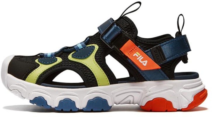 (Youth) FILA Lifestyle Sandals 'Black White Blue' K15B321802FBB Buy (Youth) FILA Lifestyle Sandals 'Black White Blue' K15B321802FBB