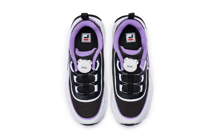 (Youth) FILA Low-Top Fashion Sneaker 'Black White Purple' 圖 3