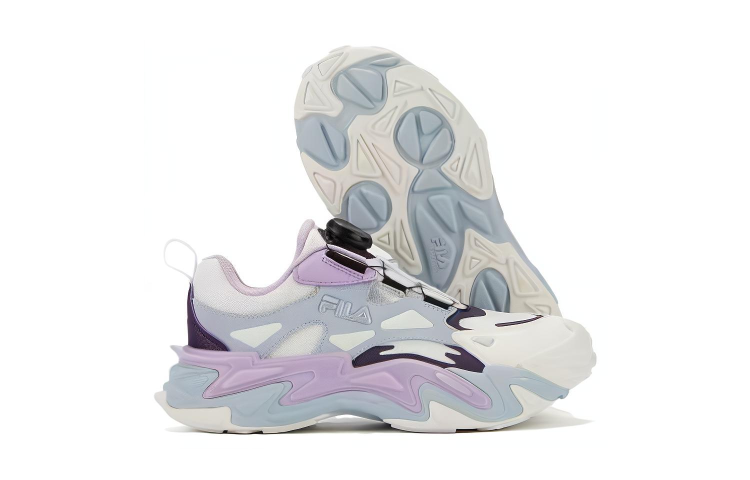 (Youth) FILA Low-Top Running Shoes 'White Purple Blue' 圖 5