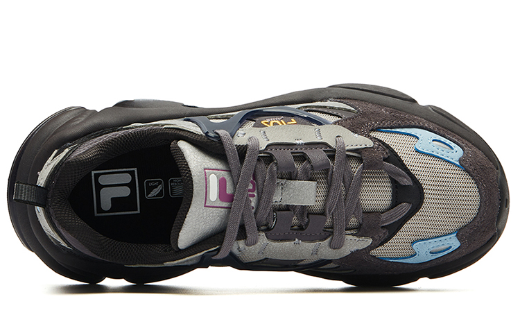 Lookbook FILA FUSION斐乐潮牌 RJV 復古 透氣 低幫 運動休閒鞋 女款 灰色