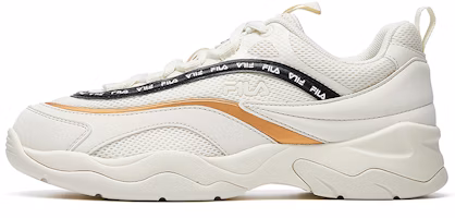 (Women) FILA Ray VNTG Running Shoes White/Black/Gold F62W031112FSW (Women) FILA Ray VNTG Running Shoes White/Black/Gold F62W031112FSW
