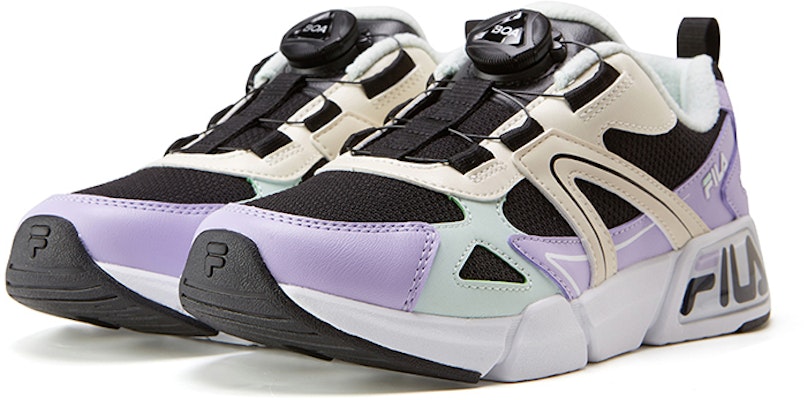 (Youth) FILA Retro Low-Top Sneakers 'Black White Purple' K15G041156FBP Order (Youth) FILA Retro Low-Top Sneakers 'Black White Purple' K15G041156FBP