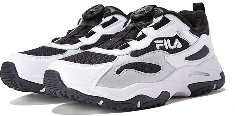 (Youth) FILA Retro Running Shoe 'White Black' K55B041101FNW Order (Youth) FILA Retro Running Shoe 'White Black' K55B041101FNW