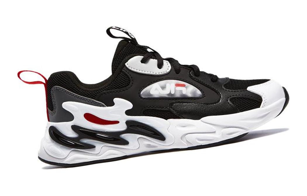 Order 大童 FILA斐樂 減震防滑耐磨 低筒 兒童跑步鞋 黑白