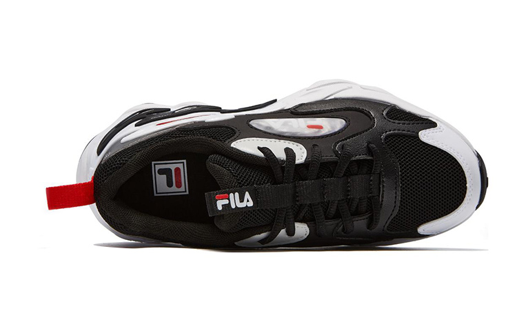 Lookbook 大童 FILA斐樂 減震防滑耐磨 低筒 兒童跑步鞋 黑白