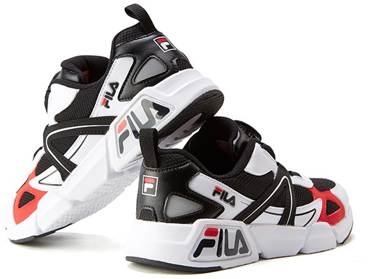 (JR) FILA レトロスポーツシューズ (黒/白/赤) K15B041116FBW Shop (JR) FILA レトロスポーツシューズ (黒/白/赤) K15B041116FBW