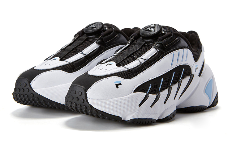 Order (JR) 휠라 레트로 스포츠 슈즈 (화이트/블랙/블루) K15B041112FBW