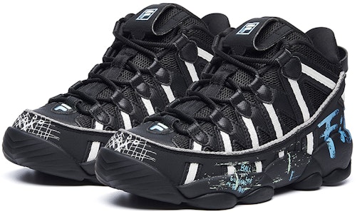 (W) FILA Spaghetti VNTG 黑/白/蓝色篮球鞋 T12W041204FBK Lookbook (W) FILA Spaghetti VNTG 黑/白/蓝色篮球鞋 T12W041204FBK