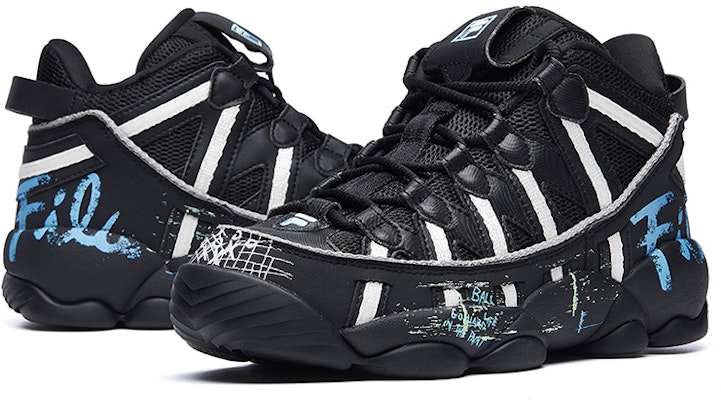 (Women) FILA Spaghetti VNTG Black/White/Blue T12W041204FBK Shop (Women) FILA Spaghetti VNTG Black/White/Blue T12W041204FBK