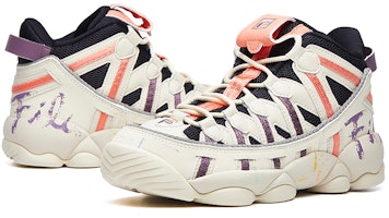 (W) FILA Spaghetti VNTG 白/紫/橙 运动鞋 T12W041204FAN Shop (W) FILA Spaghetti VNTG 白/紫/橙 运动鞋 T12W041204FAN
