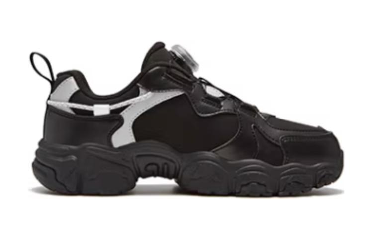 Order 兒童 FILA 斐樂 貓爪 舒適 耐磨輕便 低幫 兒童跑步鞋 黑色