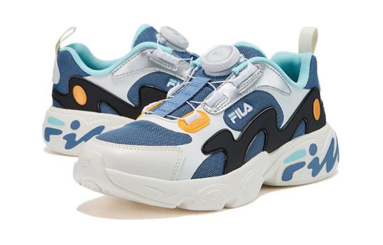 Order 大童 FILA 斐樂 耐磨防踢 低筒 兒童跑步鞋 白綠