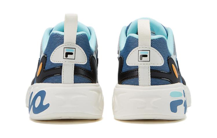 Shop 大童 FILA 斐樂 耐磨防踢 低筒 兒童跑步鞋 白綠