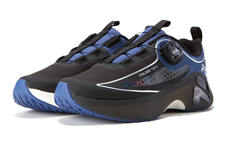 Shop (JR) FILA Venom 94 Baskets Running Bleu/Noir K15B042401FBB